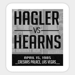 Boxing Hagler vs hearns Sticker